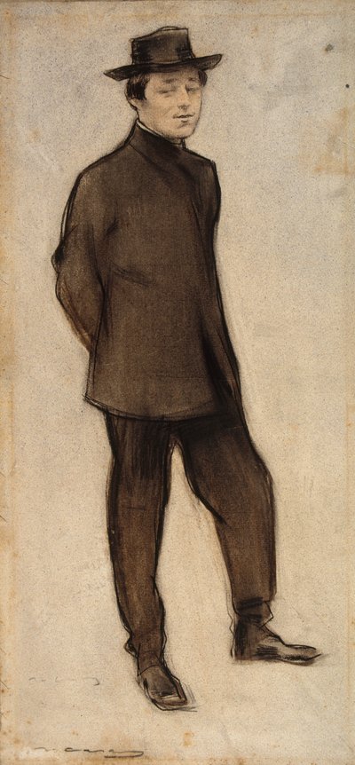 イシドル・ノネルの肖像 作： Ramon Casas i Carbo